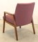 Mid-Century German Armchair in Fabric and Wood 10