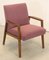 Mid-Century German Armchair in Fabric and Wood, Image 12