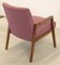 Mid-Century German Armchair in Fabric and Wood, Image 8