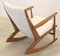 Rocking Chair Boomerang Cube Mid-Century par Søren Georg Jensen, 1950s 7