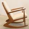Rocking Chair Boomerang Cube Mid-Century par Søren Georg Jensen, 1950s 11