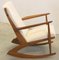 Mid-Century Cube Boomerang Rocking Chair by Søren Georg Jensen, 1950s 5