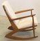 Rocking Chair Boomerang Cube Mid-Century par Søren Georg Jensen, 1950s 5