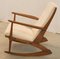 Rocking Chair Boomerang Cube Mid-Century par Søren Georg Jensen, 1950s 8