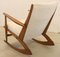 Mid-Century Cube Boomerang Rocking Chair by Søren Georg Jensen, 1950s, Image 2