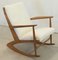 Rocking Chair Boomerang Cube Mid-Century par Søren Georg Jensen, 1950s 15