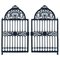 Large Victorian Cast Iron Driveway Gates from Yates Haywood & Co, England, 1850, Set of 2 1