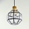 Mid-Century Octagonal Glass Ceiling Light from Limburg, 1960s, Image 4