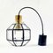 Achteckige Mid-Century Glas Deckenlampe von Limburg, 1960er 9