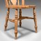 Antique English Elm Dining Chairs, 1920s, Set of 4 11