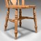 Antique English Elm Dining Chairs, 1920s, Set of 4, Image 11