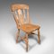 Antique English Elm Dining Chairs, 1920s, Set of 4 2