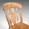 Antique English Elm Dining Chairs, 1920s, Set of 4 10