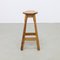 Tabourets de Bar Vintage en Pin, 1970s, Set de 2 5