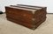 Naval Officer's Travel Trunk in Teak, Late 19th Century 9