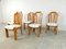 Brutalist Oak Dining Chairs, 1970s, Set of 6, Image 2