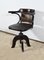Swivel Desk Chair in Tinted Beech, 1940s 1