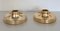 Italian Golden Flush Mount Lights, 1970s, Set of 2, Image 9