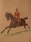 Scènes Equestres, Gravures, 1890s, Set de 2 2
