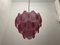 Shell-Shaped Ceiling Light in Pink Glass, 1980s, Image 11