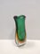 Green and Yellow Sommerso Murano Glass Vase attributed to Flavio Poli, Italy, 1950s, Image 4