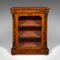 Antique English Walnut Pier Display Cabinet 2