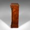 Antique English Walnut Pier Display Cabinet, Image 5