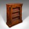 Antique English Walnut Pier Display Cabinet 1