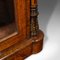 Antique English Walnut Pier Display Cabinet 8