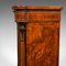 Antique English Walnut Pier Display Cabinet 9