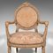 Antique French Victorian Carved Armchair, 1870s 8