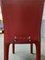 Italian Dark Red Arper Dining Chairs, 1980, Set of 4 25