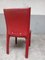 Italian Dark Red Arper Dining Chairs, 1980, Set of 4 13