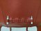 Italian Dark Red Arper Dining Chairs, 1980, Set of 4 22