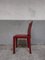 Italian Dark Red Arper Dining Chairs, 1980, Set of 4 11