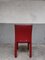 Italian Dark Red Arper Dining Chairs, 1980, Set of 4 21