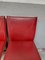 Italian Dark Red Arper Dining Chairs, 1980, Set of 4 23