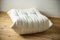 White Bouclette Togo Pouf Sofa by Michel Ducaroy for Ligne Roset 1