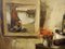Marguerite De Backer, Interior neoimpresionista de Amberes, años 20, óleo sobre lienzo, enmarcado, Imagen 4