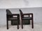Dark Brown Leather and Wood Dining Armchairs from Bulo, 1980s, Set of 6, Image 26