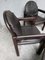 Dark Brown Leather and Wood Dining Armchairs from Bulo, 1980s, Set of 6, Image 12