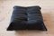 Black Leather Togo Two-Seat Sofa and Lounge Chair with Pouf by Michel Ducaroy for Ligne Roset, Set of 3 9