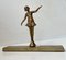 Escultura de bailarina de escritorio de bronce, años 40, Imagen 2