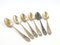 Vintage Polish Brass Mocca Spoons, 1950s, Set of 6 5