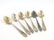 Vintage Polish Brass Mocca Spoons, 1950s, Set of 6, Image 5
