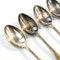 Art Deco Brass Spoons from WSW, 1950s, Set of 6 7