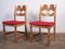 Razorblade Dining Chairs in Oak attributed to Henning Kjærnulf, 1960s, Set of 9 1