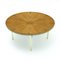 Vintage Italian Sunburst Effect Teak and Brass Coffee Table, 1970s 1