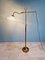 Art Deco Style Floor Lamp in Brass and Transparent Glass 7