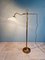 Art Deco Style Floor Lamp in Brass and Transparent Glass 2